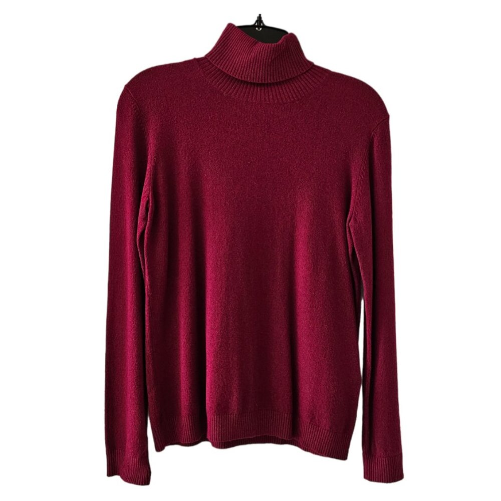 Petite Sophisticate Long Sleeve Turtleneck Top | NWT | SP | Raspberry Pink